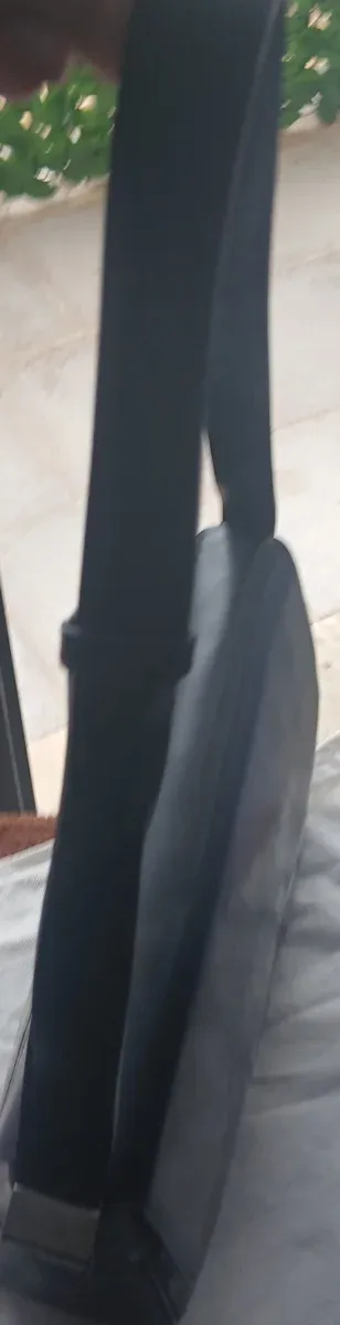 Borsa vera pelle nera vintage anni 90