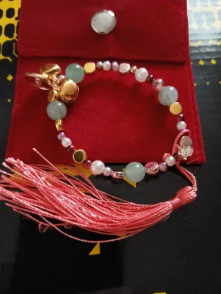 Pulsera Virgo Aventurina y Perlas