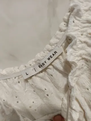 Top corto mujer verano blanco