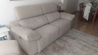 Sofá eléctrico 4 plazas reclinable