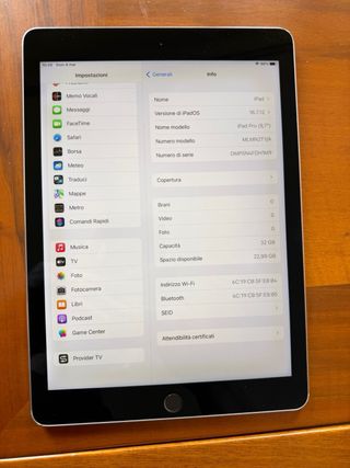 iPad Pro 9,7” 32GB+ Apple Pencil (1ª gen)+custodia
