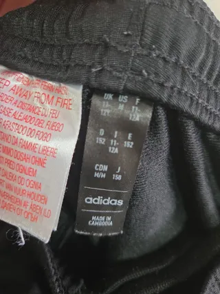 Chándal Adidas niño verde, negro y blanco 11-12 a