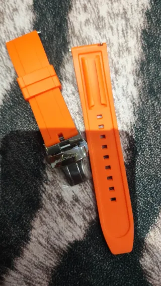 Correas Caucho Hamilton naranja 22mm