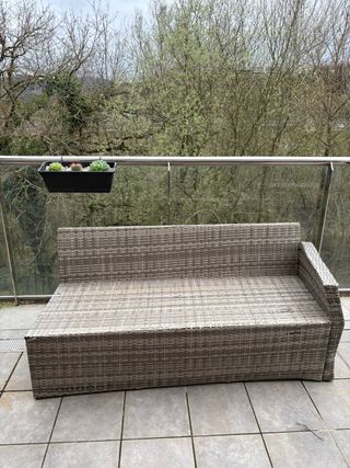 Sofá de terraza ratán