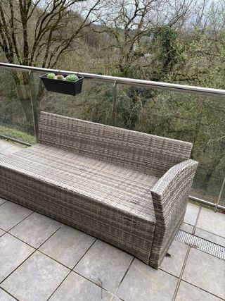 Sofá de terraza ratán