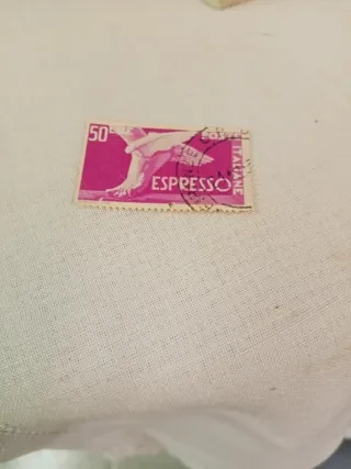 Francobollo 50 Lire Espresso