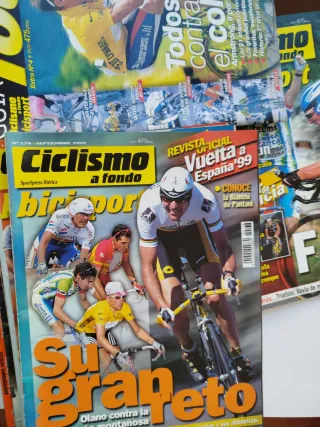 Lote 8 revistas de ciclismo