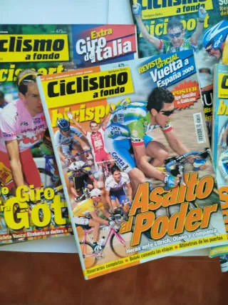 Lote 8 revistas de ciclismo