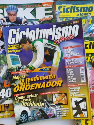 Lote 8 revistas de ciclismo
