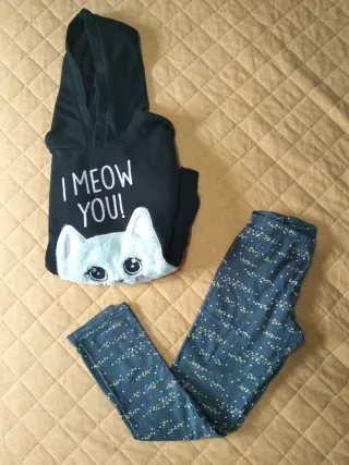 Felpa e leggings bambina 10 anni