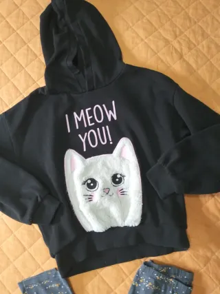 Felpa e leggings bambina 10 anni