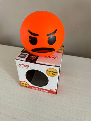 Lampada a Led Nuova Emoji Rabbia (Con pile)