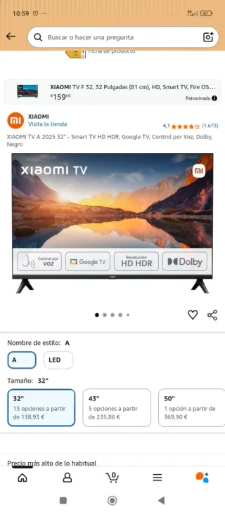 Xiaomi TV A Series 32 Google TV