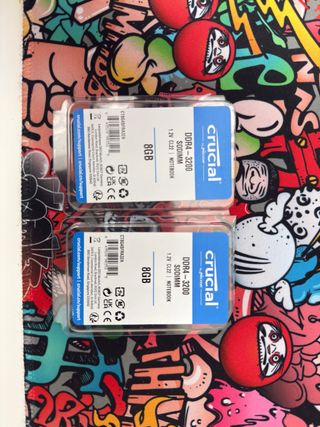 2x Crucial 8GB DDR4 3200 SODIMM RAM