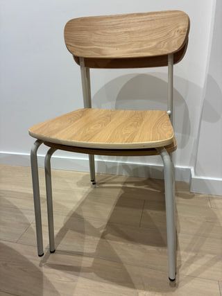 Pack 2 Sillas Sklum Madera y Metal