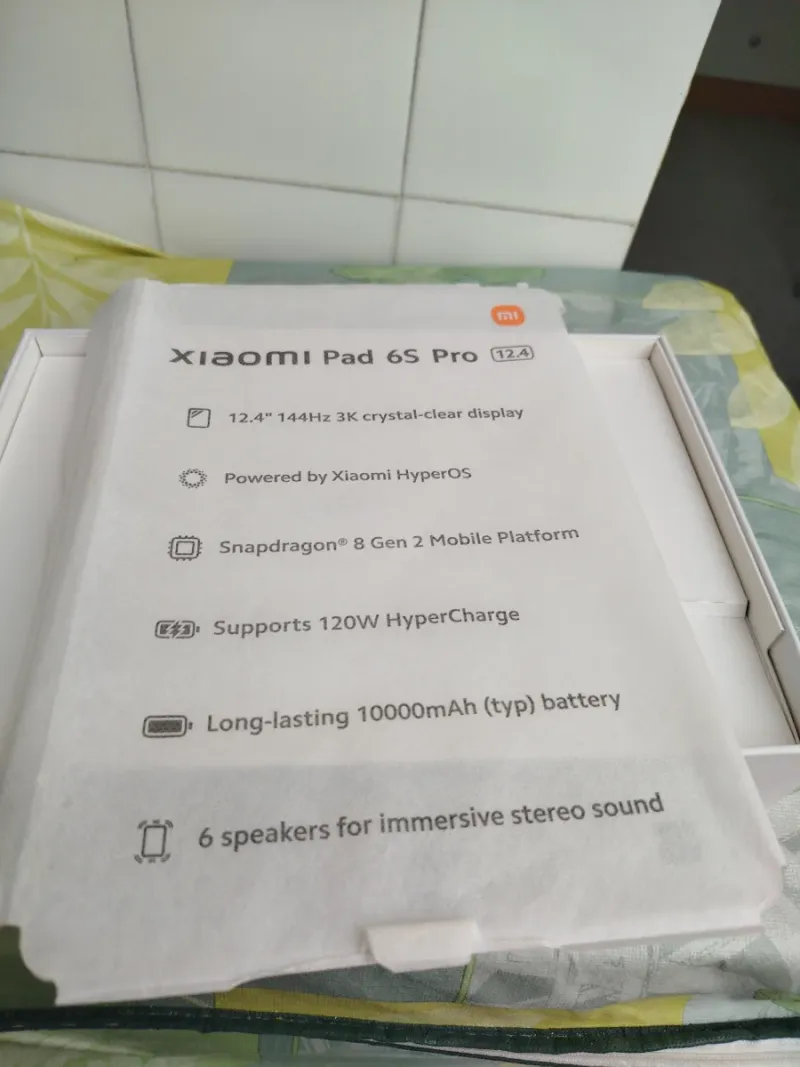 Caja vacía Xiaomi Pad 6S Pro afbeelding 4