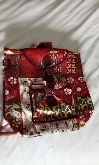 Mochila estampada multicolor