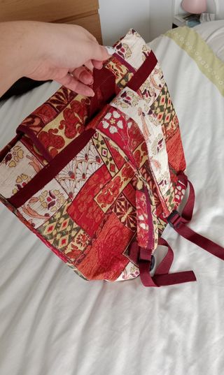 Mochila estampada multicolor