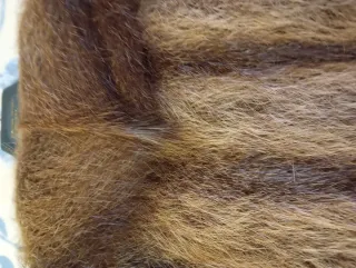 Chaquetón de pelo vintage marrón