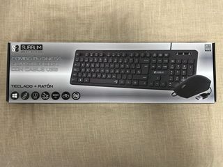 Teclado y Ratón USB Subblim Negro
