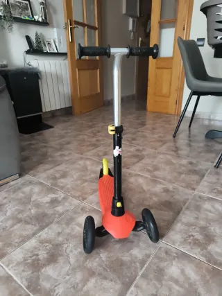 Patín infantil 3 ruedas naranja