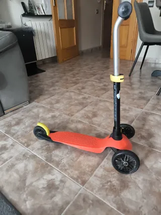 Patín infantil 3 ruedas naranja