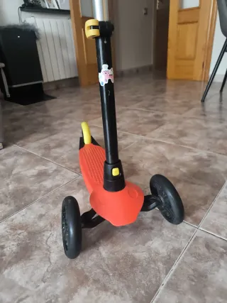 Patín infantil 3 ruedas naranja