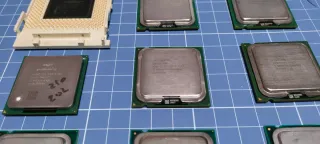 Lote 11 procesadores antiguos Intel y AMD