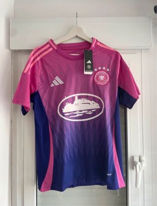 Camiseta Adidas Alemania Rosa y Azul