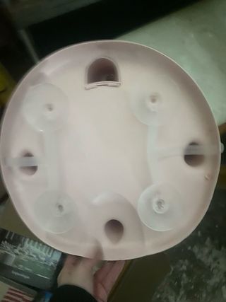 Asiento de ducha rosa para bebé