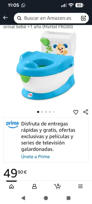 Orinal infantil desmontable Fisher-Price