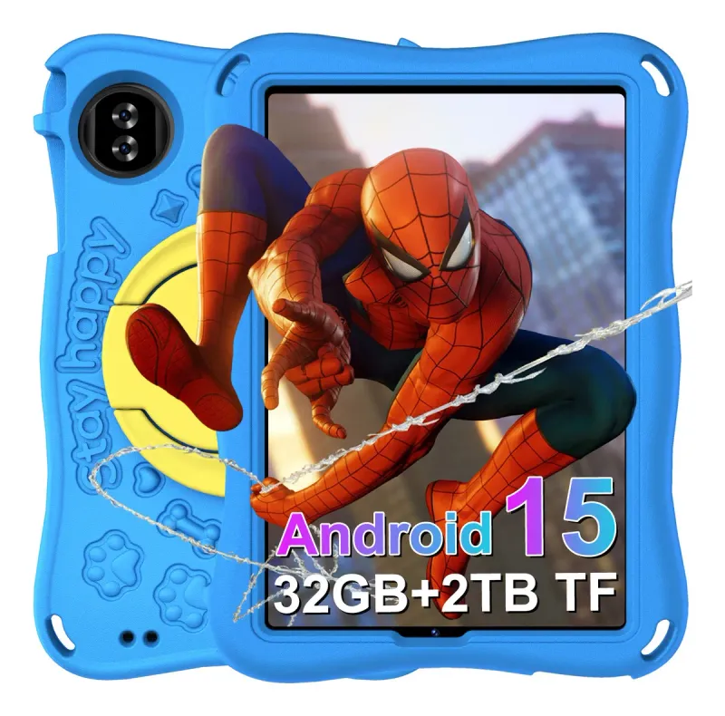 Tablet Infantil Azul Nuevo Android 15