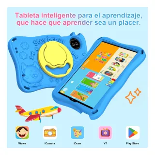 Tablet Infantil Azul Nuevo Android 15