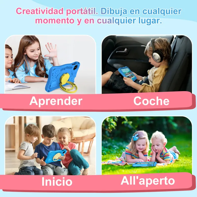 Tablet Infantil Azul Nuevo Android 15 afbeelding 5
