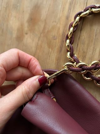 Bolso Loewe Flamenco granate