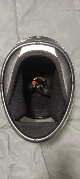 Casco Moto Laser Negro Talla XS