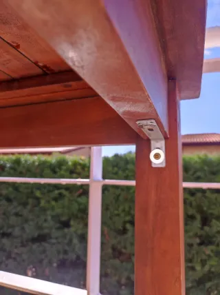Mesa de madera para terraza o jardín madera