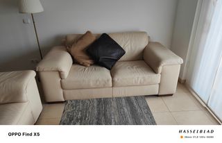 Sofá de Piel Natuzzi Beige