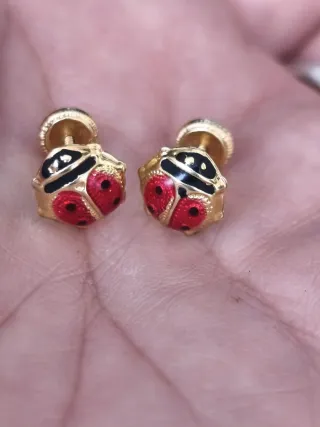 Lote pendientes oro 18k