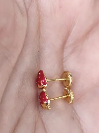 Lote pendientes oro 18k