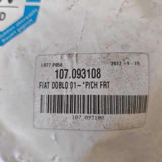 PARAGOLPES DELANTERO FIAT DOBLO NUEVO 107093108
