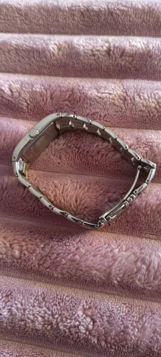 Reloj Festina Rectangular Plata y Blanco