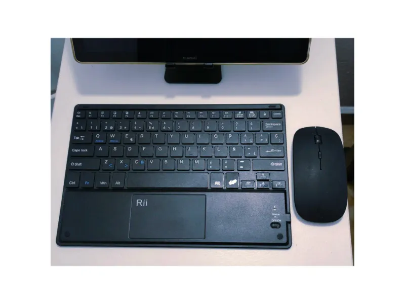 Teclado y Ratón Bluetooth Rii Negro afbeelding 2