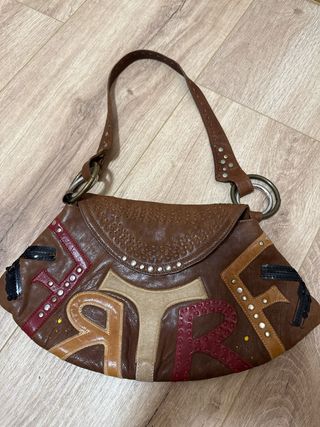 Bolso Farrutx Cuero Estilo Boho Multicolor