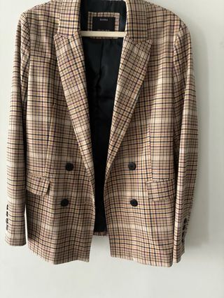 Americana cuadros Bershka Talla M