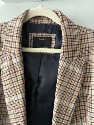 Americana cuadros Bershka Talla M