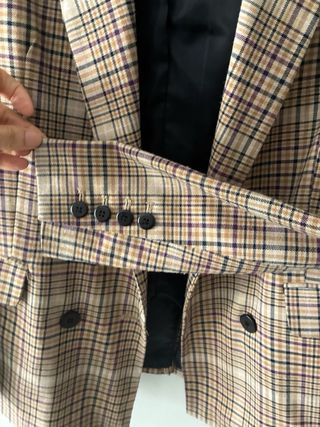 Americana cuadros Bershka Talla M