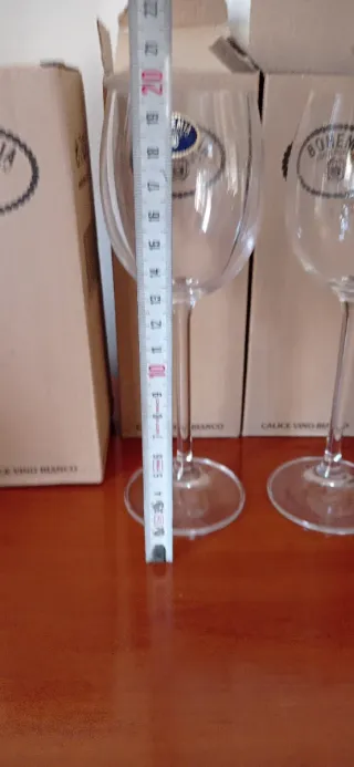 Set 4 Calici Vino Bianco Bohemia Cristallo