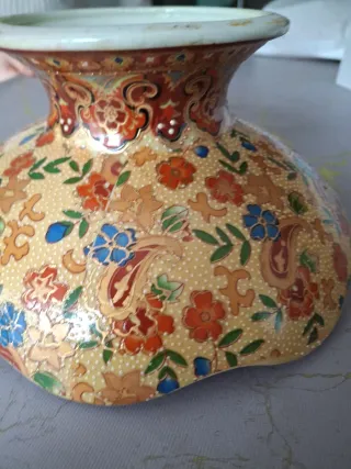 Piatto decorativo cinese dipinto a mano