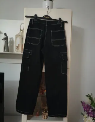 Cargo nero Bershka uomo taglia S